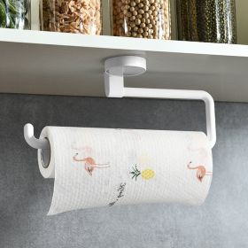 Kitchen Paper Towel Rack Wall-mounted Paper Rack Hanging Shelf Cling Film Bag Storage Rag Rack Roll Paper Rack Without Punching