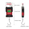 Waterproof Hanging Scale; Portable Rechargeable Hook Electronic Weighting Luggage Scale With 59.06inchRuler LCD Digital