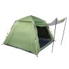 240*240*150cm Spring Quick Open Four-Person Family Tent Camping Tent Green