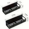 1pc Refrigerator Magnetic Storage Rack 10.63inch Kitchen Seasoning Bottle Storage Rack Refrigerator Microwave Side Hanging Rack Magnetic Rack