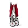 3-in-1 EZ Fold Wagon, Padded Seat with Seat Belts, Red