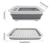 1pc Dish Drying Rack; Foldable Dish Rack For Kitchen Counter; Large Dish Drainers Utensil Holder For Soup Bowls; Dinner Plates