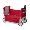 3-in-1 EZ Fold Wagon, Padded Seat with Seat Belts, Red