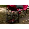 3 Shelf Camping Table, Red, 14" x 14"x 18"