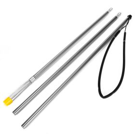 Stainless Steel Barbed Harpoon Head Fishing Fork (Color: Silver)