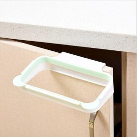 Door Bracket for Garbage Bag Kitchen Cabinet Trash Bag Hanger Can Be Hung Door Hanging Rack Garbage Bag Bracket (Color: White)