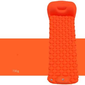 Inflatable Mat Outdoor Supplies Air Camping Portable Automatic Inflatable Mattress Moisture-proof Tent Mat Camping Mat (Option: Orange-Foot step)