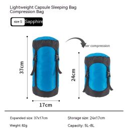 Down Compression Outdoor Storage Bag (Option: Sapphire Blue S Code)