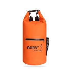 Swimming PVC Clip Mesh Cloth Waterproof Bag (Option: orange-20L)